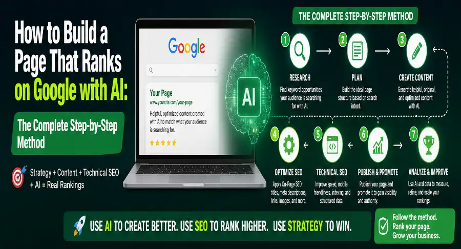 How to Build a Page That Ranks on Google with AI: The Complete Step-by-Step Method